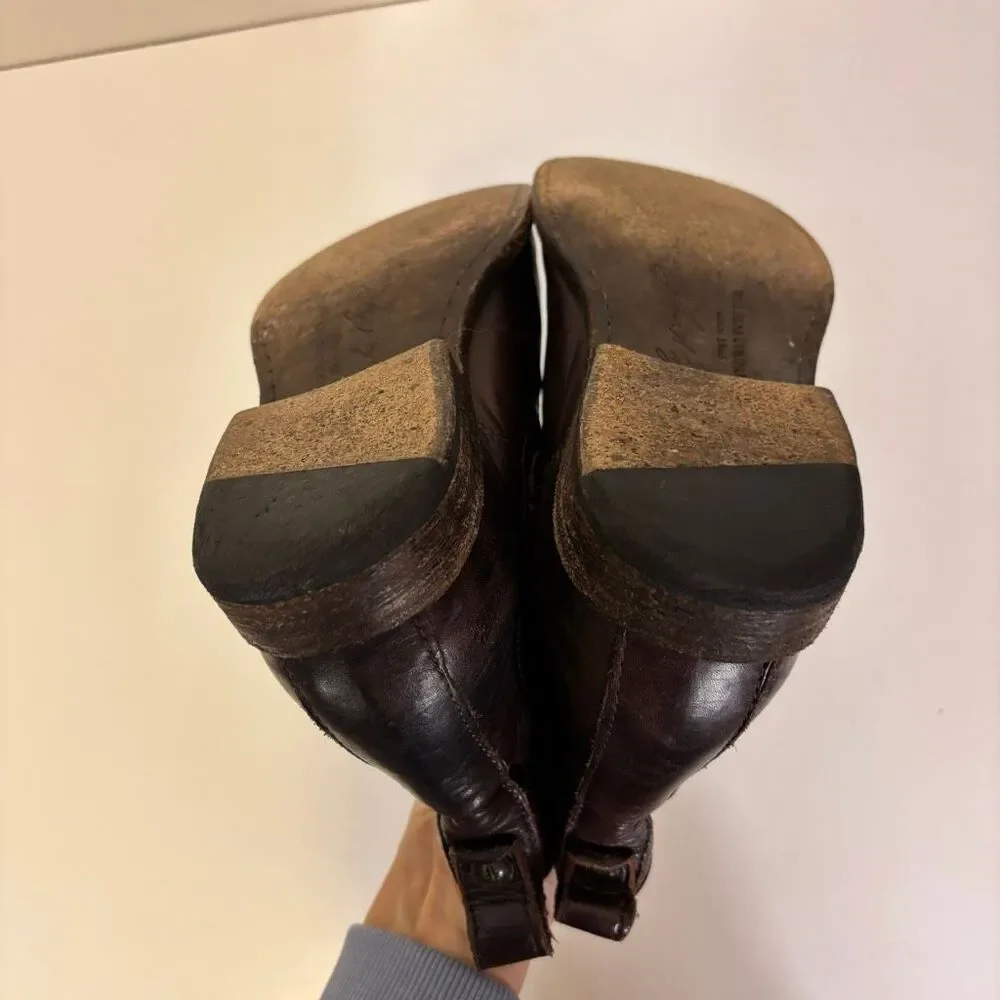 Frye‎ Brown Leather Women's Pull On Chelsea Ankle Boots Size 9